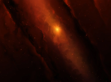 科幻 星云 orange 红色 太空 高清壁纸 3840x2160