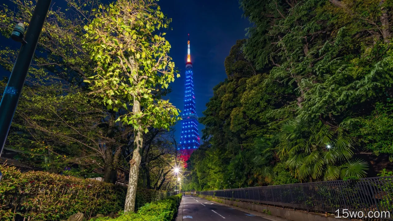 人造 Tokyo Tower 建筑 Tower 光 高清壁纸