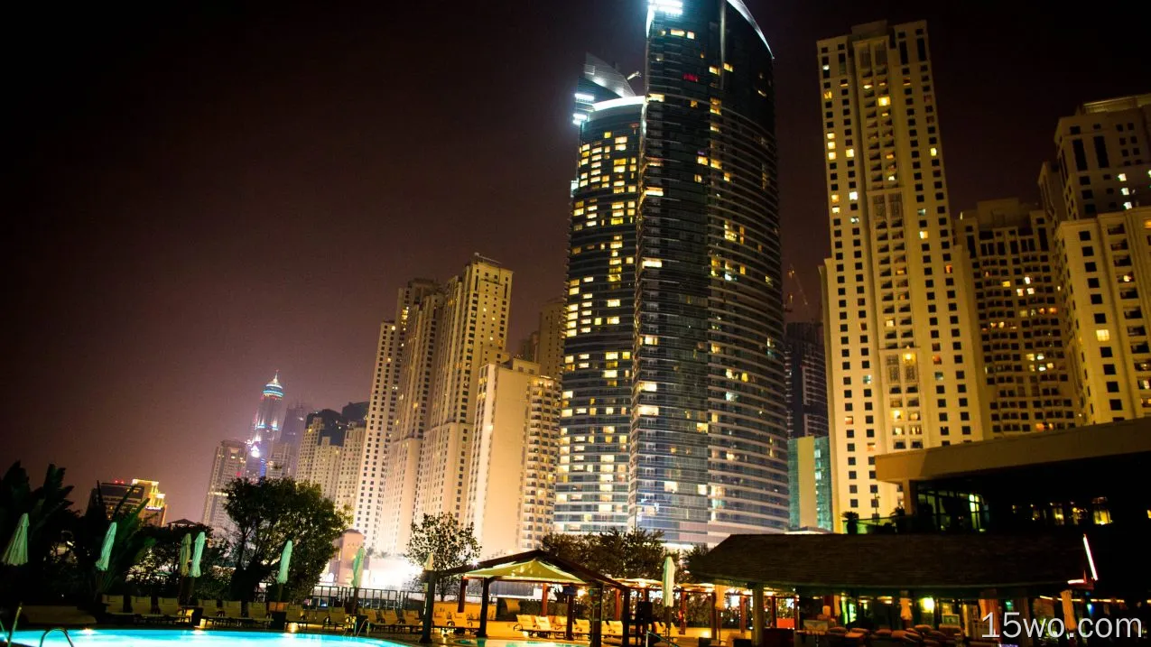 人造 迪拜 城市 阿拉伯联合酋长国 高清壁纸