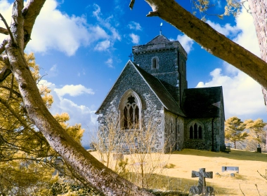 宗教 Church of St Martha-on-the-Hill 教堂 英国 Surrey 高清壁纸 3840x2160