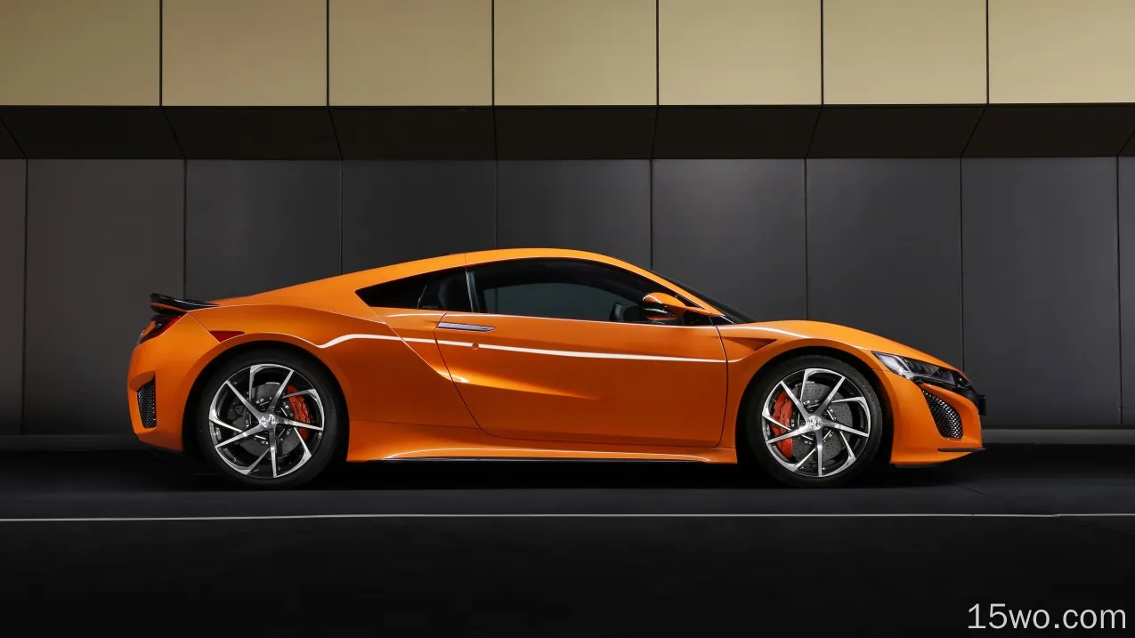 座驾 本田NSX 本田 汽车 交通工具 Orange Car Sport Car Supercar 高清壁纸