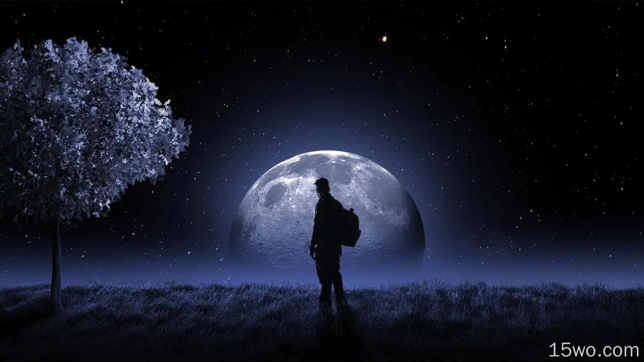 月亮,月蚀,月光,明星,满月,壁纸,3840x2160