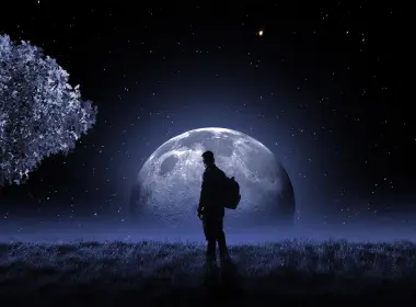 月亮,月蚀,月光,明星,满月,壁纸,3840x2160 3840x2160