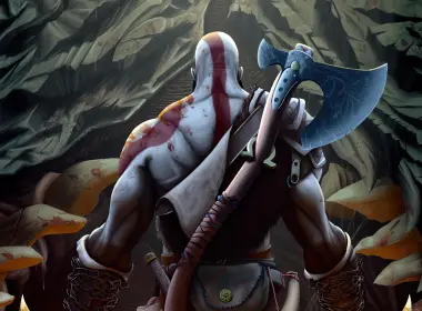 电子游戏 战神 Kratos 战士 Axe 高清壁纸 2560x1440
