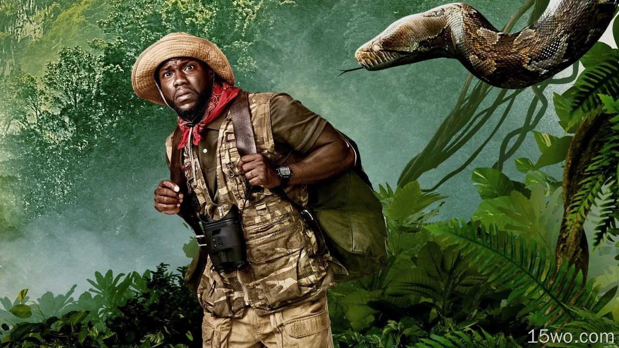 电影 Jumanji: Welcome to the Jungle Kevin Hart Boa Constrictor 演员 Man 高清壁纸