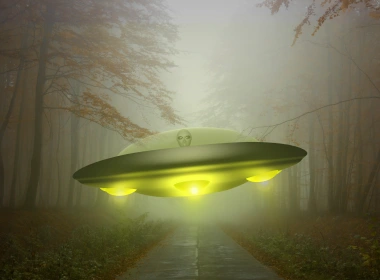 科幻 UFO 宇宙飞船 路 高清壁纸 3840x2160