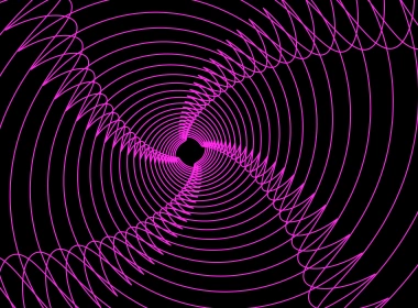 抽象 螺旋 数字艺术 分形 线条 粉色 高清壁纸 7680x4320