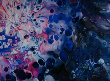 彩色液体，蓝色艺术 3840x2160