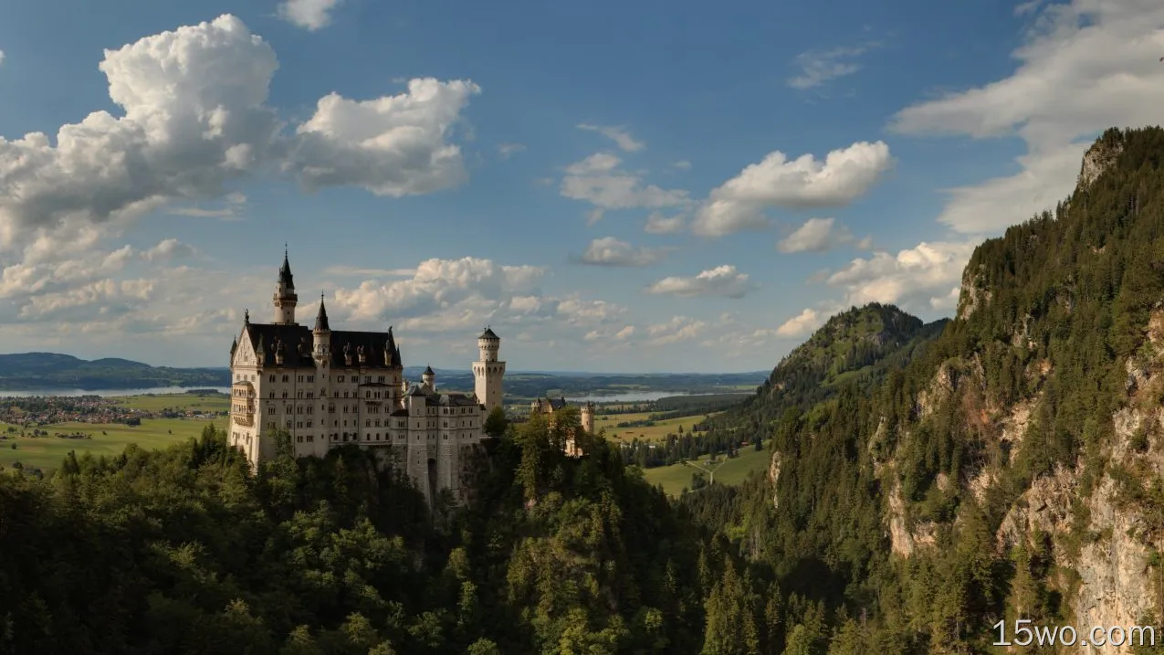 人造 新天鹅堡 城堡 德国 高清壁纸