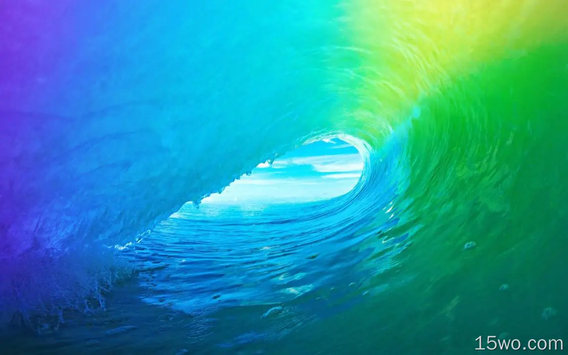 摄影 水 海浪 色彩 Colorful 高清壁纸