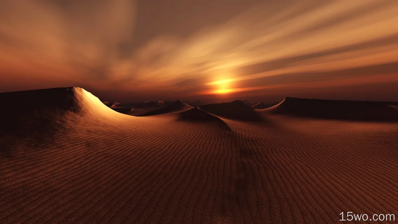 自然 日落 地球 大自然 Sand Dune 风景 沙漠 高清壁纸