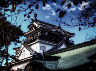 人造 Okazaki Castle 城堡 日本 Aichi Prefecture 高清壁纸 3840x2160
