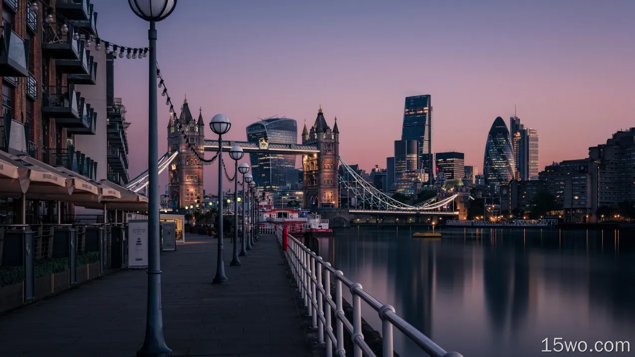 人造 伦敦 城市 英国 伦敦塔桥 London Bridge 高清壁纸