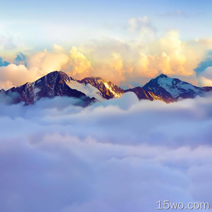 喜马拉雅山,马特洪峰,山脉,性质,气氛,壁纸,2560x2560