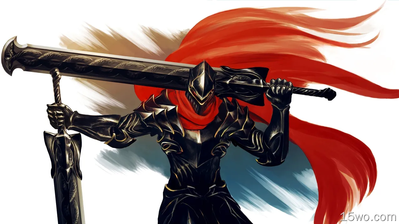 动漫 不死者之王 Ainz Ooal Gown Anime Overlord 剑 Armor Helmet 战士 高清壁纸