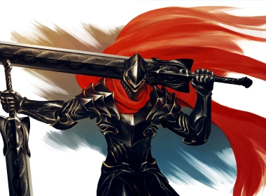 动漫 不死者之王 Ainz Ooal Gown Anime Overlord 剑 Armor Helmet 战士 高清壁纸 3840x2160