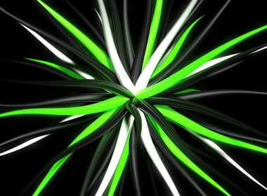 艺术 数字艺术 抽象 黑色 绿色 3D CGI 高清壁纸 3840x2160