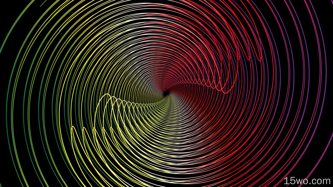 抽象 螺旋 色彩 数字艺术 分形 渐变 线条 高清壁纸
