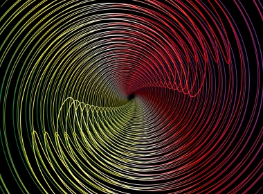 抽象 螺旋 色彩 数字艺术 分形 渐变 线条 高清壁纸 7680x4320