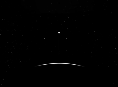 科幻 宇宙飞船 Minimalist 太空 黑白 高清壁纸 3840x2160