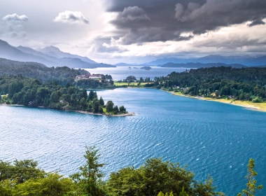 自然 湖泊 风景 阿根廷 水 云 山 高清壁纸 3840x2160