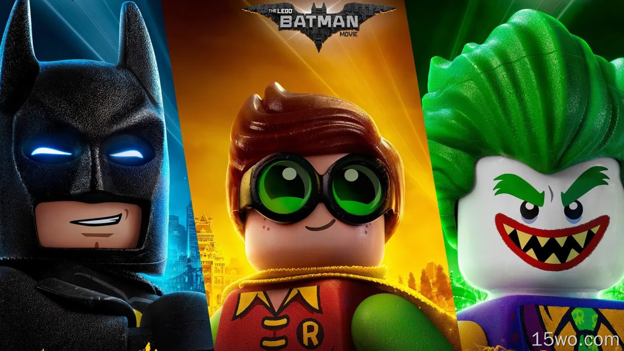 电影 The Lego Batman Movie 蝙蝠侠 Robin 小丑 乐高 高清壁纸