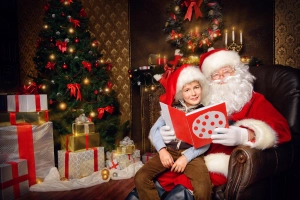 节日 圣诞节 儿童 Boy Santa Christmas Tree Christmas Ornaments Santa Hat 礼物 高清壁纸  7360x4912