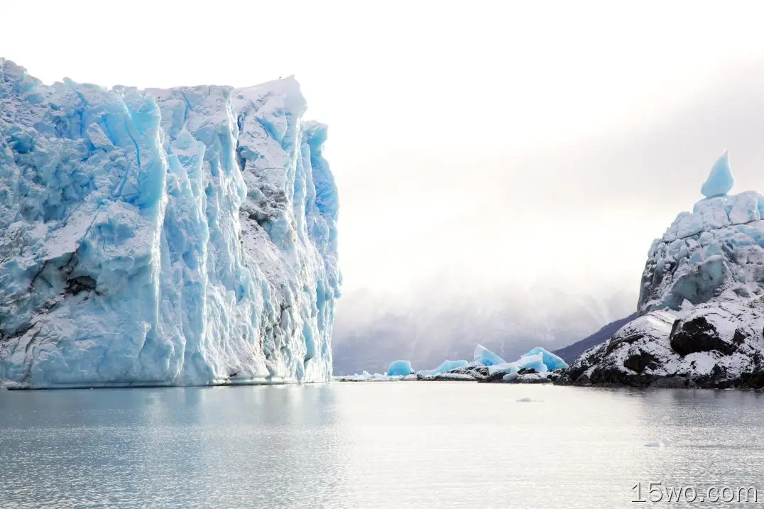 自然 冰川 大自然 冰 水 峭壁 高清壁纸