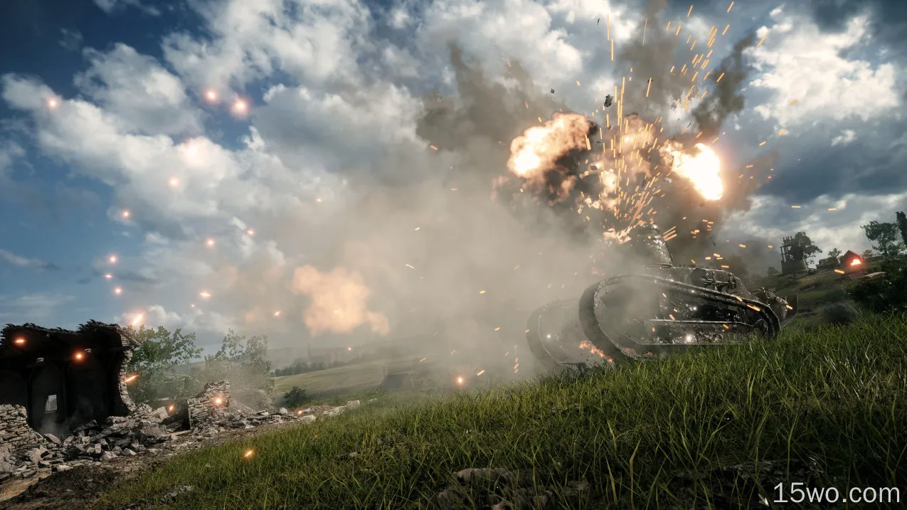 电子游戏 战地1 战地 坦克 爆炸 高清壁纸